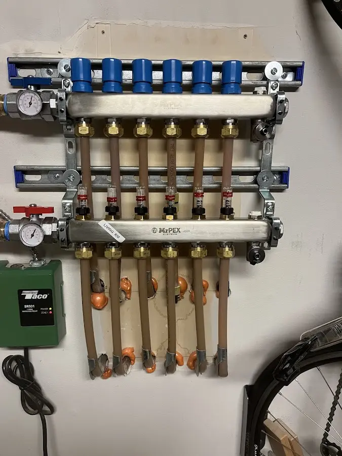 Plumber performing Leak Detection at a residential property in Allen